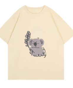 Playful Koala Print Street T-Shirt