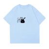 Casual Blue T-Shirt with Rabbit Design