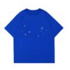 Metallic Star Print Blue T-Shirt