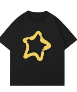 Star-Print Drop-Shoulder T-Shirt